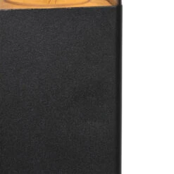 QAZQA Staande Buitenlamp Zwart 50 Cm IP44 Met Smoke Glass - Denmark -Leen Bakker 1000046347 0103