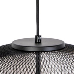 QAZQA Moderne Zwarte Hanglamp - Bliss Mesh -Leen Bakker 1000046713 0103