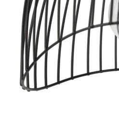 QAZQA Design Plafondlamp Zwart 20 Cm - Pua -Leen Bakker 1000046743 0103