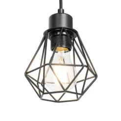 QAZQA Landelijke Tafellamp Zwart Met Hout - Chon 6 QAZQA Landelijke Tafellamp Zwart Met Hout - Chon -Leen Bakker 1000046746 0102