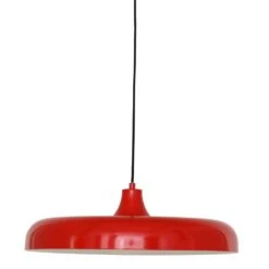 Steinhauer Hanglamp Krisip - 1 Lichts - 55x160 Cm - Rood