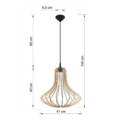 Sollux Hanglamp Elza - 1 Lichts - 41 X100 Cm - Bruin -Leen Bakker 1000047461 0103