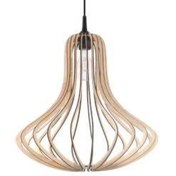 Sollux Hanglamp Elza - 1 Lichts - 41 X100 Cm - Bruin
