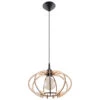 Sollux Hanglamp Mandelino - 1 Lichts - 35 X90 Cm - Bruin