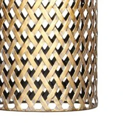 Freelight Hanglamp Cestino - 1 Lichts - 15 X150 Cm - Zwart - Goud -Leen Bakker 1000047489 0103