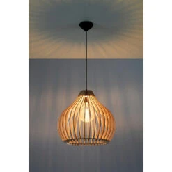 Sollux Hanglamp Aprilla - 1 Lichts - 43 X95 Cm - Bruin 6 Sollux Hanglamp Aprilla - 1 Lichts - 43 X95 Cm - Bruin -Leen Bakker 1000047501 0102