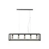 Industriële Hanglamp Lucas 5L - 25x125x150 Cm - Metaal - Zilverkleurig