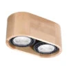 Sollux Plafondlamp Basic - 2 Lichts - 25 X10 Cm - Bruin