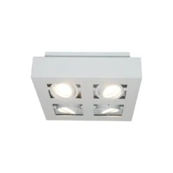 Artdelight Spot Bosco - 4 Lichts - 25 X8.6 Cm - Wit -Leen Bakker 1000047603 0103