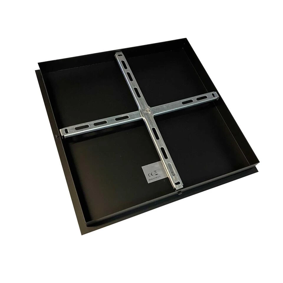 Ylumen Plafondplaat Vierkant - 45 X3 Cm - Zwart 2 Ylumen Plafondplaat Vierkant - 45 X3 Cm - Zwart - Afbeelding 2