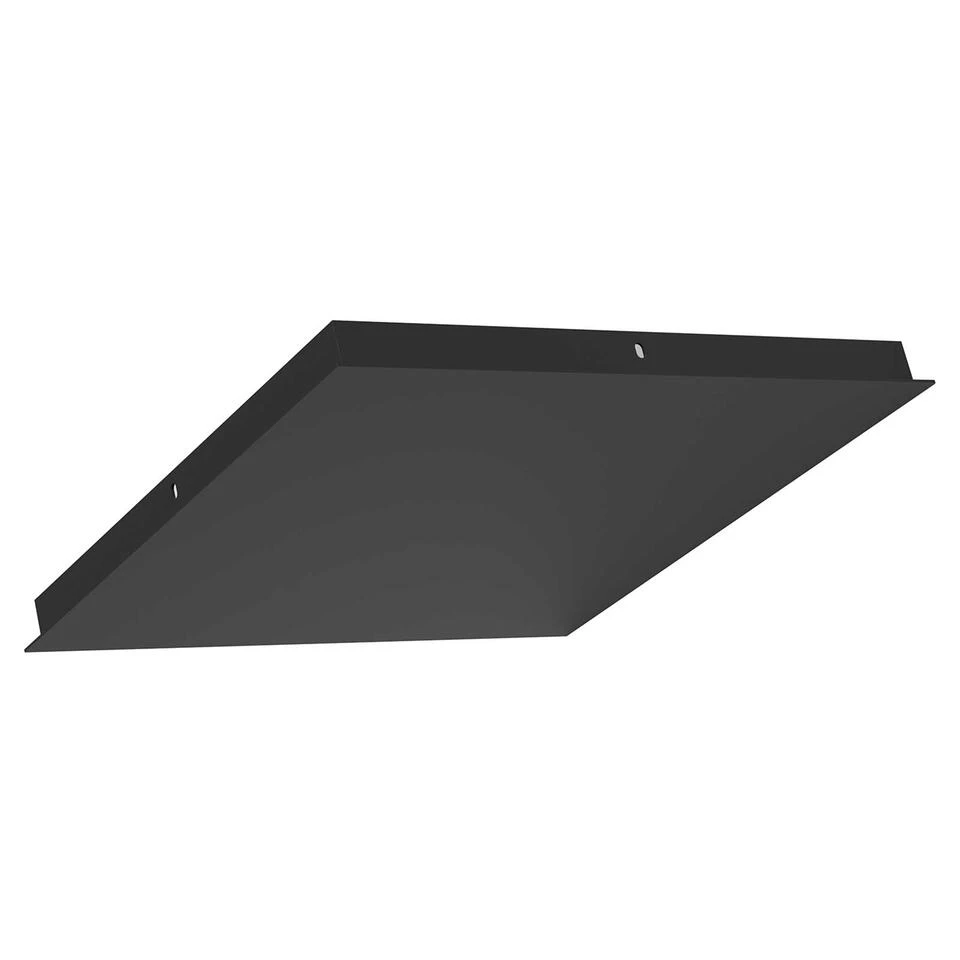 Ylumen Plafondplaat Vierkant - 45 X3 Cm - Zwart 1 Ylumen Plafondplaat Vierkant - 45 X3 Cm - Zwart