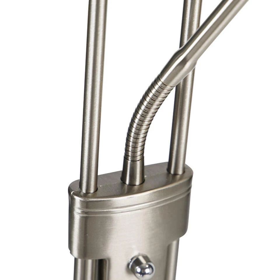 Highlight Vloerlamp New - 2 Lichts - 25 X180 Cm - Mat-chroom 3 Highlight Vloerlamp New - 2 Lichts - 25 X180 Cm - Mat-chroom - Afbeelding 3