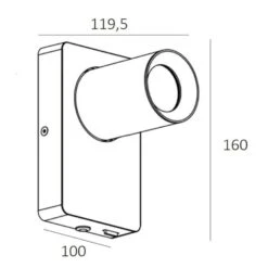 Artdelight Wandlamp Megano - 1 Lichts - 12 X16 Cm - Wit 5 Artdelight Wandlamp Megano - 1 Lichts - 12 X16 Cm - Wit -Leen Bakker 1000047772 0102