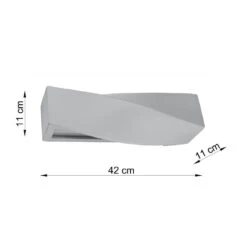 Sollux Wandlamp Sigma - 1 Lichts - 11 X11 Cm - Grijs -Leen Bakker 1000047774 0103