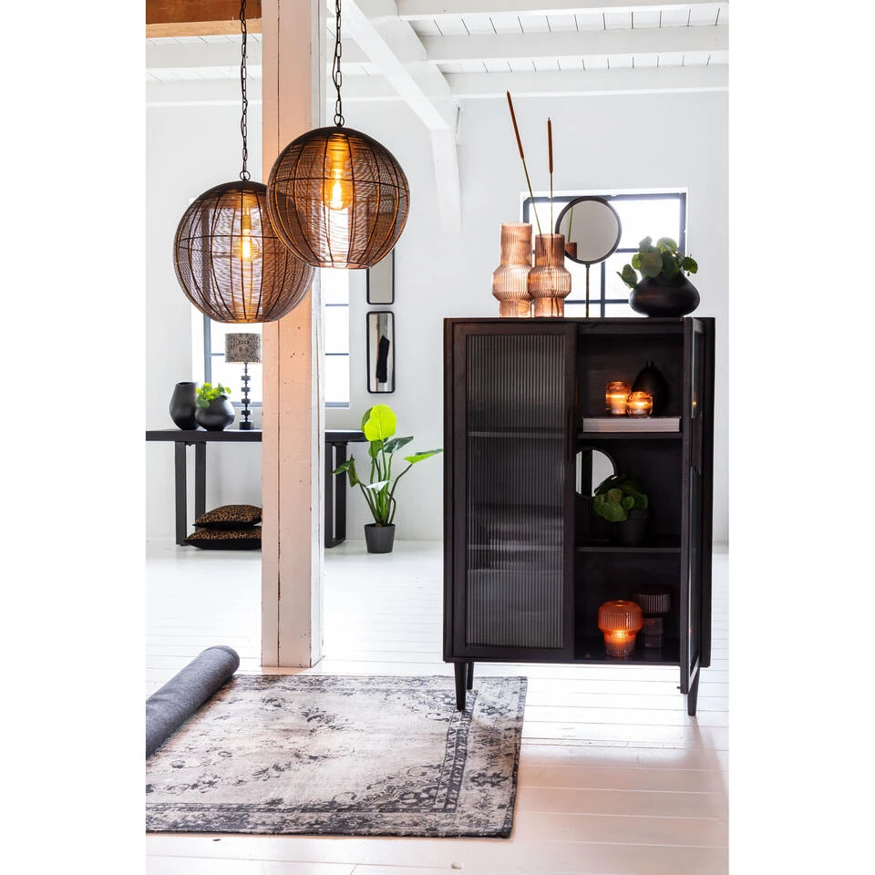 Hanglamp Amarah - Zwart - Ø40cm 2 Hanglamp Amarah - Zwart - Ø40cm - Afbeelding 2