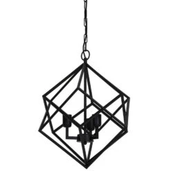 Hanglamp Drizella - Zwart - Ø46cm - 3L -Leen Bakker 1000049879 0110