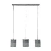Giga Meubel Hanglamp 3-Lichts - Cilinder - Metaal - Betonlook - Ø20cm