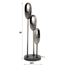 Giga Meubel Tafellamp 3-Lichts - Getrapt - Oud Zilver - Lamp Open Oog 7 Giga Meubel Tafellamp 3-Lichts - Getrapt - Oud Zilver - Lamp Open Oog -Leen Bakker 1000049997 0103