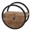 Giga Meubel Wandschap Robuust Hardhout - Met Lade - Ø40cm - Circular