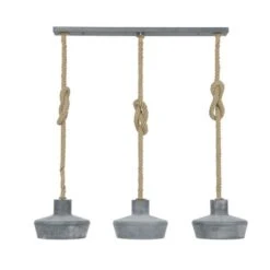 Hoyz - Hanglamp - 3xØ28 Betonlook Lampenkappen - Diverse Hoogtes