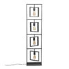 Industriele Vloerlamp - 4 Lampen - Turn Square - Metaal