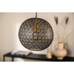 Giga Meubel Hanglamp 1-Lichts - Zwart - Staal - Ø30cm - Lamp Donald -Leen Bakker 1000053531 0103