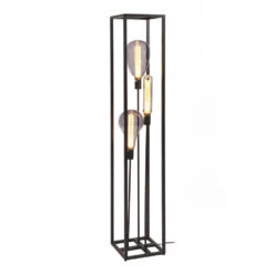 Giga Meubel Vloerlamp 3-Lichts - Zwart - Rechthoek - Lamp Den Dave