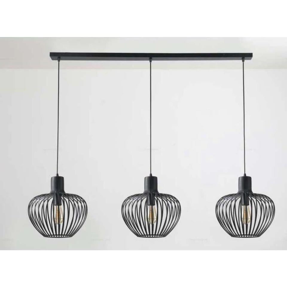 Freelight Hanglamp Arraffone - 3 Lichts - 140 X150 Cm - Zwart 3 Freelight Hanglamp Arraffone - 3 Lichts - 140 X150 Cm - Zwart - Afbeelding 3