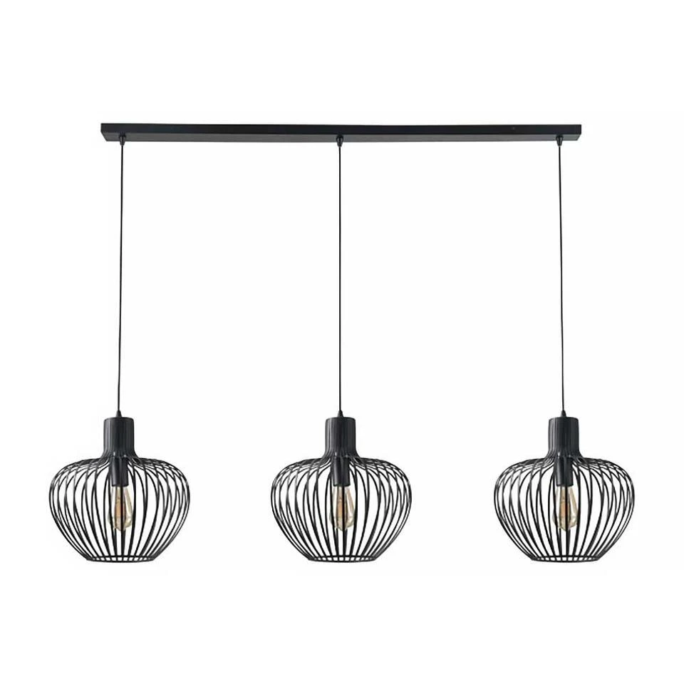 Freelight Hanglamp Arraffone - 3 Lichts - 140 X150 Cm - Zwart 1 Freelight Hanglamp Arraffone - 3 Lichts - 140 X150 Cm - Zwart