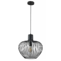 Freelight Hanglamp Arraffone - 1 Lichts - 38 X160 Cm - Zwart