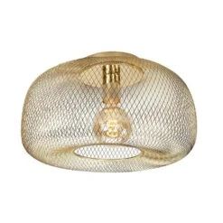 Highlight Plafondlamp Honey - 1 Lichts - 39 X22 Cm - Goud