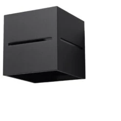 Sollux Wandlamp Lobo - 1 Lichts - 12 X10 Cm - Zwart