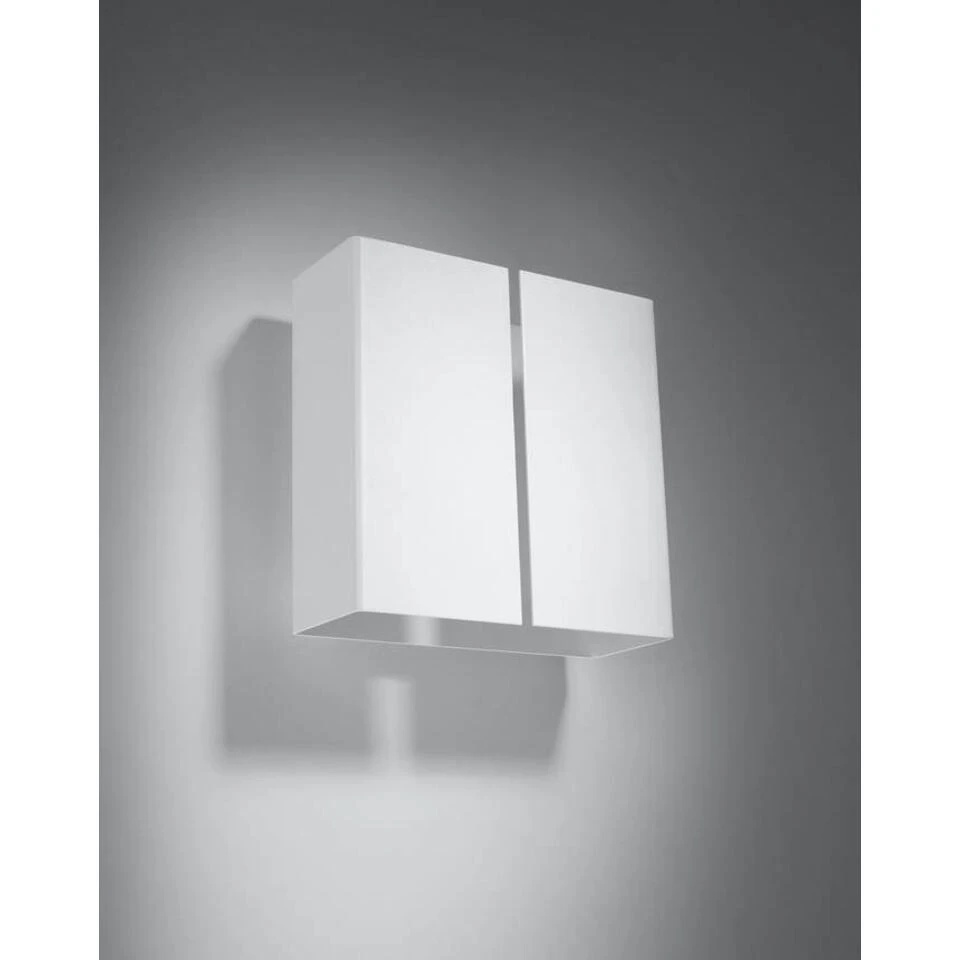 Sollux Wandlamp Linea - 2 Lichts - 9 X18 Cm - Wit 2 Sollux Wandlamp Linea - 2 Lichts - 9 X18 Cm - Wit - Afbeelding 2