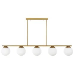 Beliani Hanglamp ZIKULI - Goud Metaal