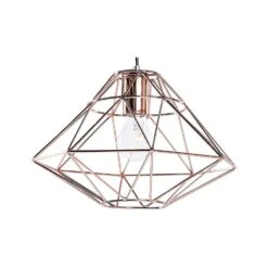 Beliani Hanglamp GUAM - Koper Staal