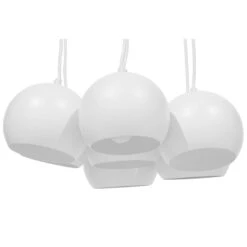 Beliani Hanglamp OLZA - Wit Metaal