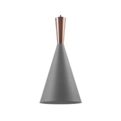 Beliani Hanglamp TAGUS - Grijs Aluminium