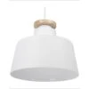 Beliani Hanglamp DANUBE - Wit Aluminium