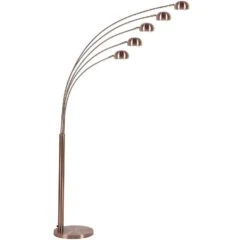 Beliani Staande Lamp FLINDERS - Koper Metaal