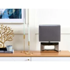 Beliani Bedlamp ONYX - Grijs Porselein 7 Beliani Bedlamp ONYX - Grijs Porselein -Leen Bakker 1000056994 0103