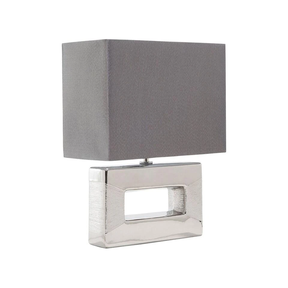 Beliani Bedlamp ONYX - Grijs Porselein 1 Beliani Bedlamp ONYX - Grijs Porselein