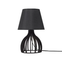 Beliani Bedlamp AGUEDA - Zwart Multiplex