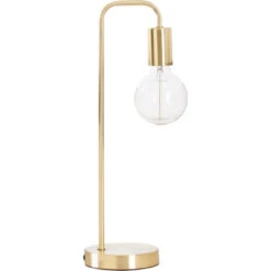 Atmosphera Tafellamp/bureaulamp Design Light - Metallic Goud - 46 Cm