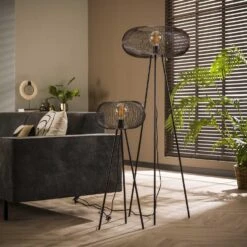 Hoyz - Vloerlamp Copper Twist Zwart -Leen Bakker 1000059810 0103