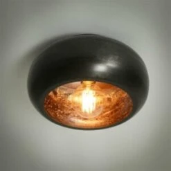 Hoyz - Plafondlamp Sky - Diameter Ø34 - Zwart Nikkel -Leen Bakker 1000059839 0102