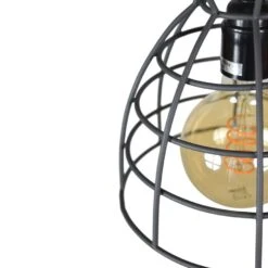 Hanglamp Francis 1-lichts Ø20x28 Vintage Black -Leen Bakker 1000061406 0102