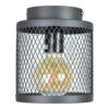 Plafondlamp Fence Ø18cm. Vintage Black