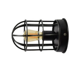 Wandlamp Barn Ø12 X 22 Vintage Black