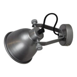 Wandlamp Industrial Ø12cm Antique Zink -Leen Bakker 1000061438 0102