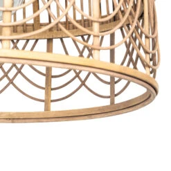 QAZQA Oosterse Hanglamp Rotan 44 Cm - Michelle 7 QAZQA Oosterse Hanglamp Rotan 44 Cm - Michelle -Leen Bakker 1000061832 0103